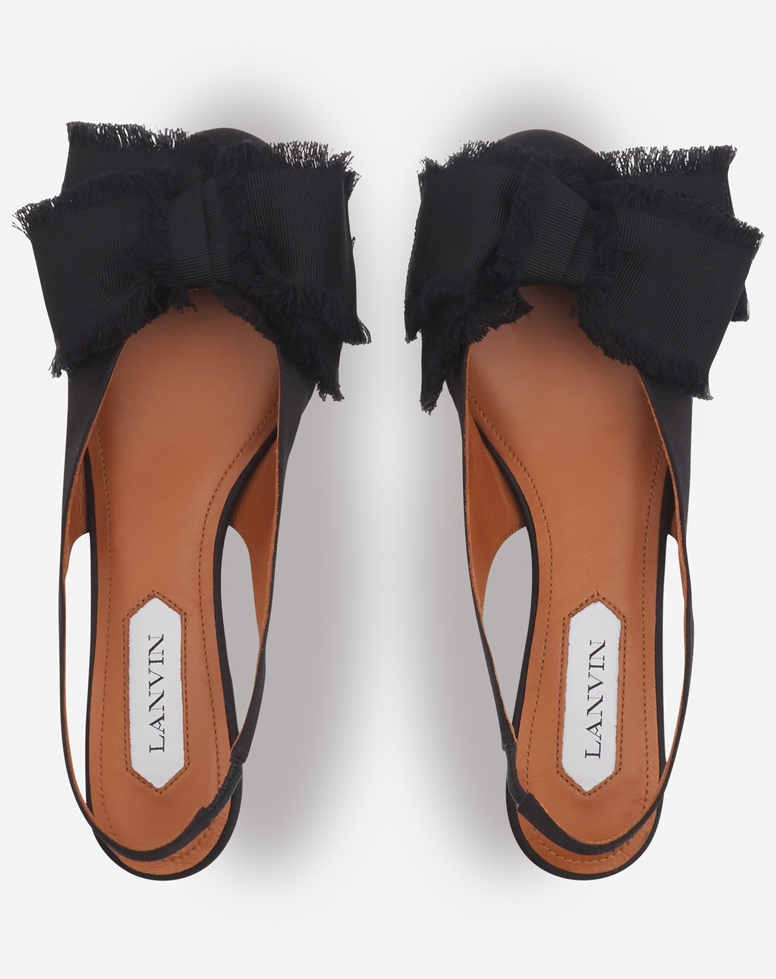 SLINGBACK BALLERINA FLAT IN SATIN - 3