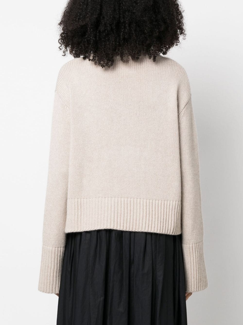 roll-neck cashmere jumper - 4