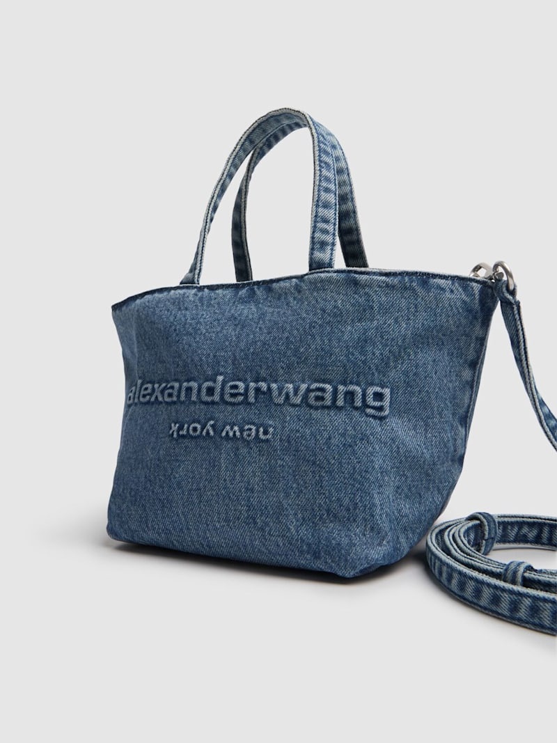 【Alexander Wang】2WAYデニムバッグ スモール Alexander Wang - Mini Denim Hobo Bag | HBX - Globally
