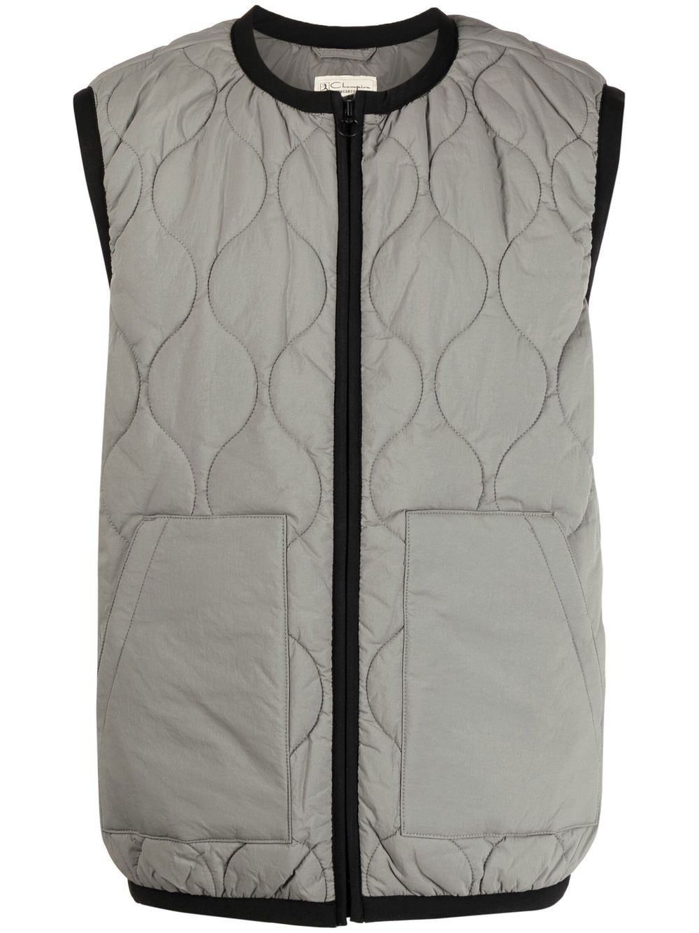 quilted sleeveless gilet - 1