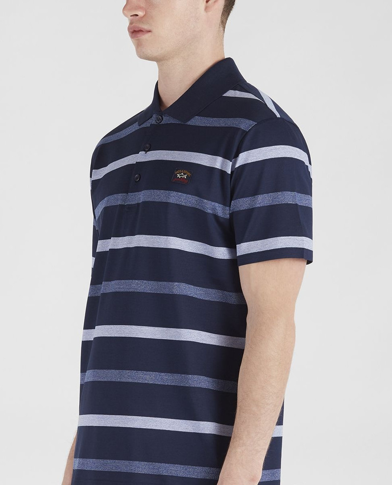 Organic cotton piqué polo with iconic badge 4