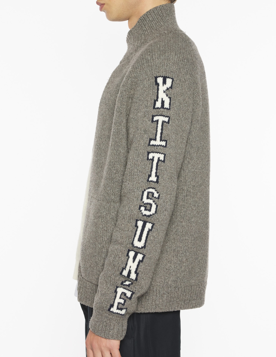 COLLEGE KNITTED WOOL JACKET - 4