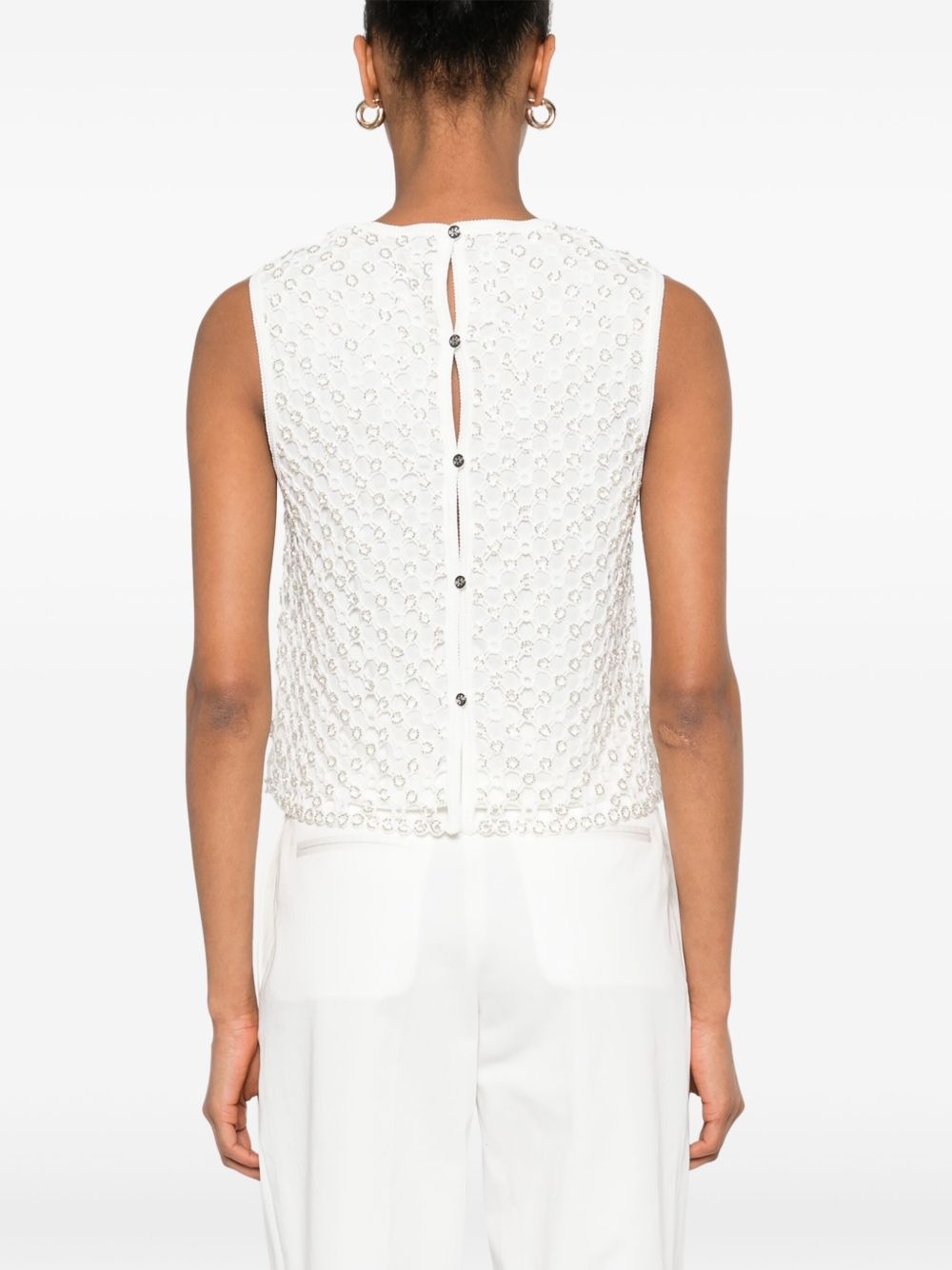 bead-embellished top - 4