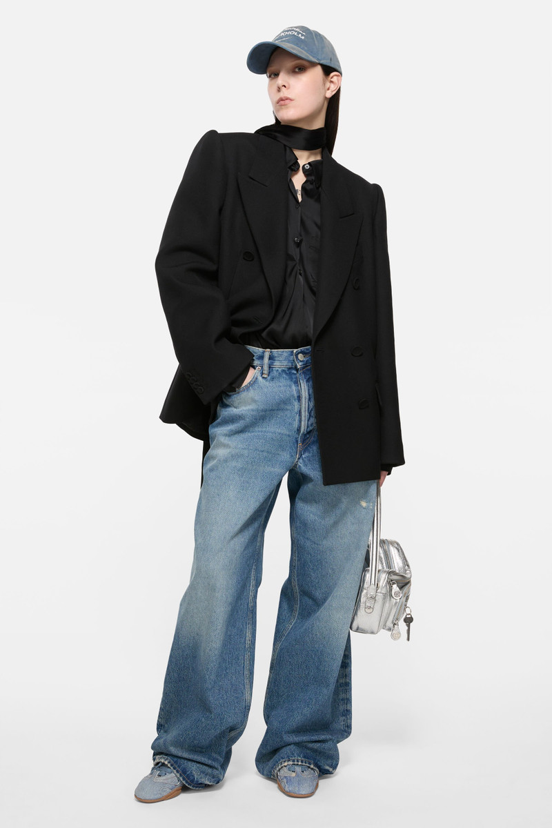 Acne Studios Baggy fit jeans - 1981 - Mid blue outlook