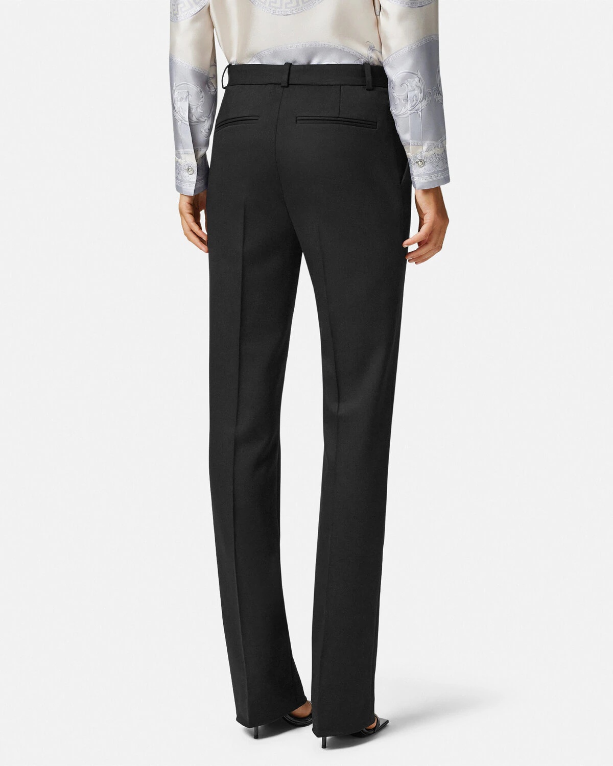 Safety Pin Wool Slim-Fit Masculine Pants - 5