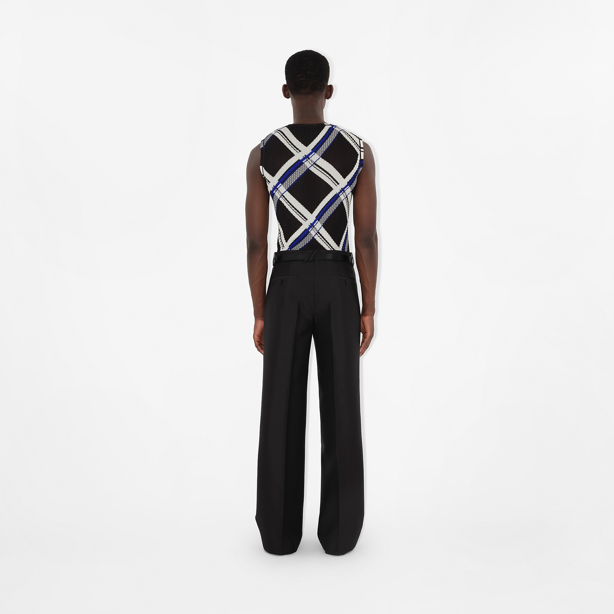 Check Silk Vest - 4