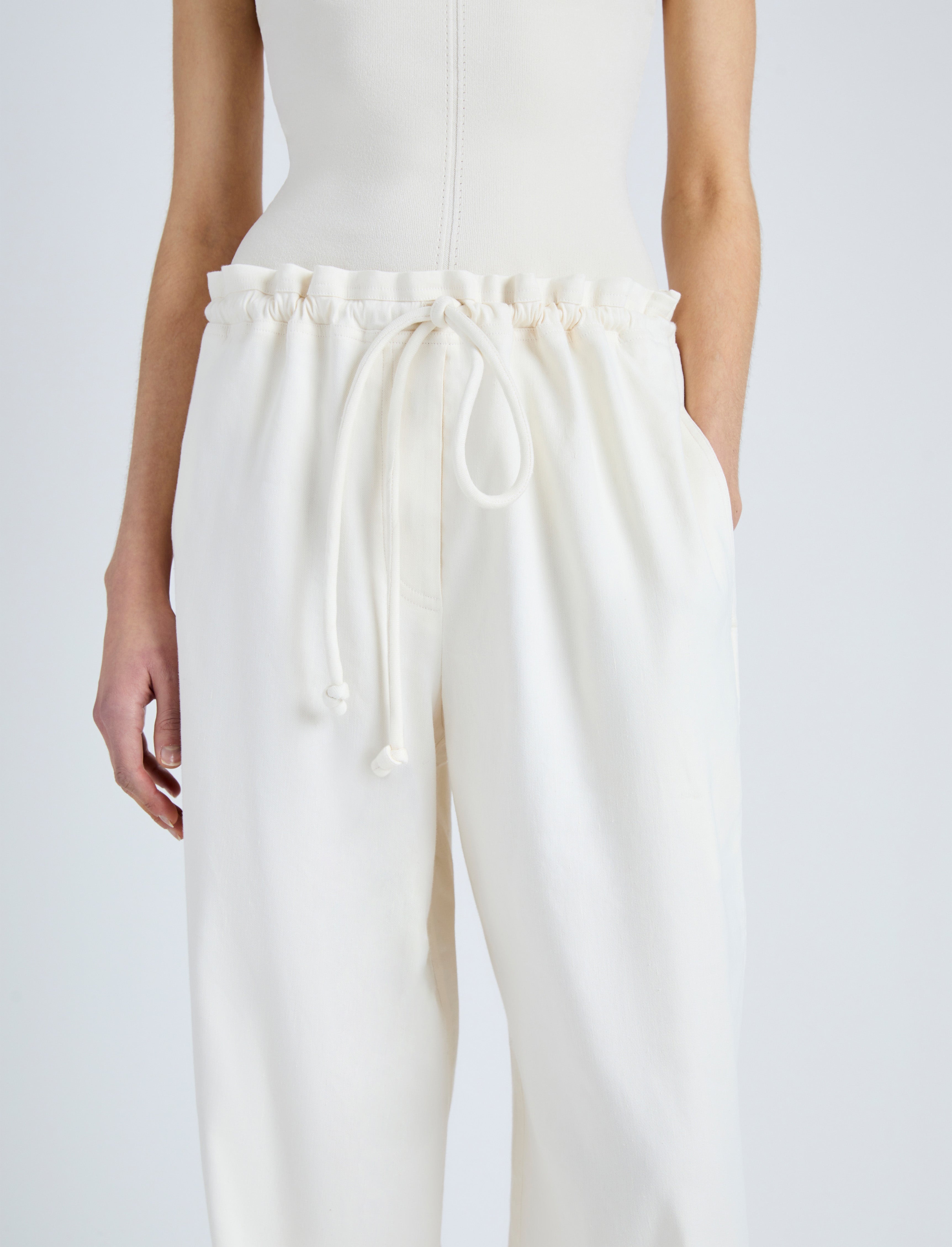 Jade Pant in Eco Stretch Linen Viscose - 5