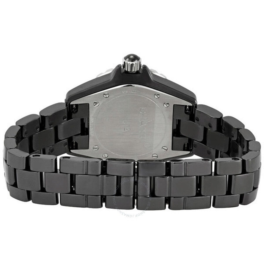 Chanel J12 Diamonds Black Ceramic Ladies Watch H1625 - 3