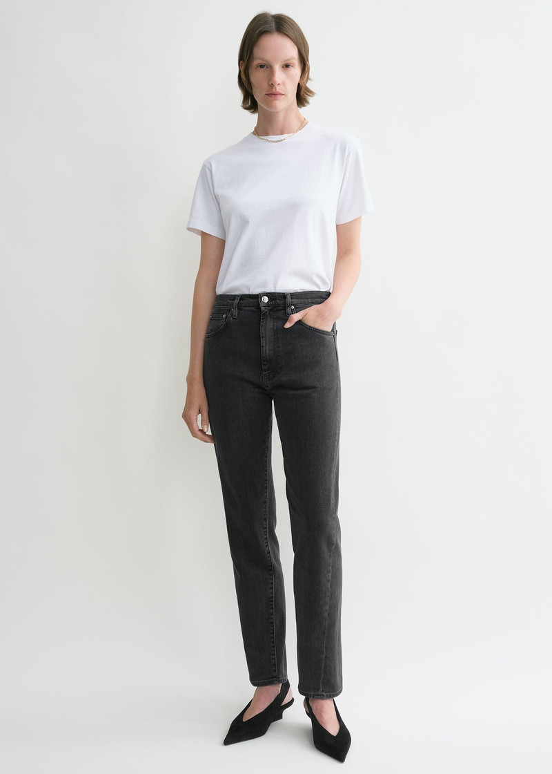 Totême Twisted seam denim grey outlook