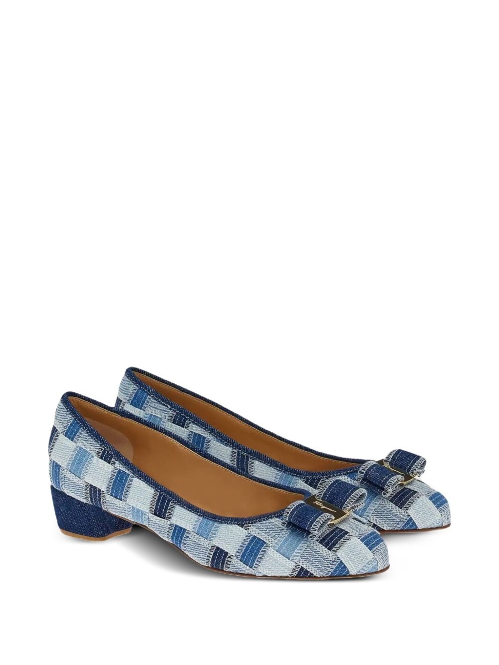 Varina checked block-heel pumps - 2