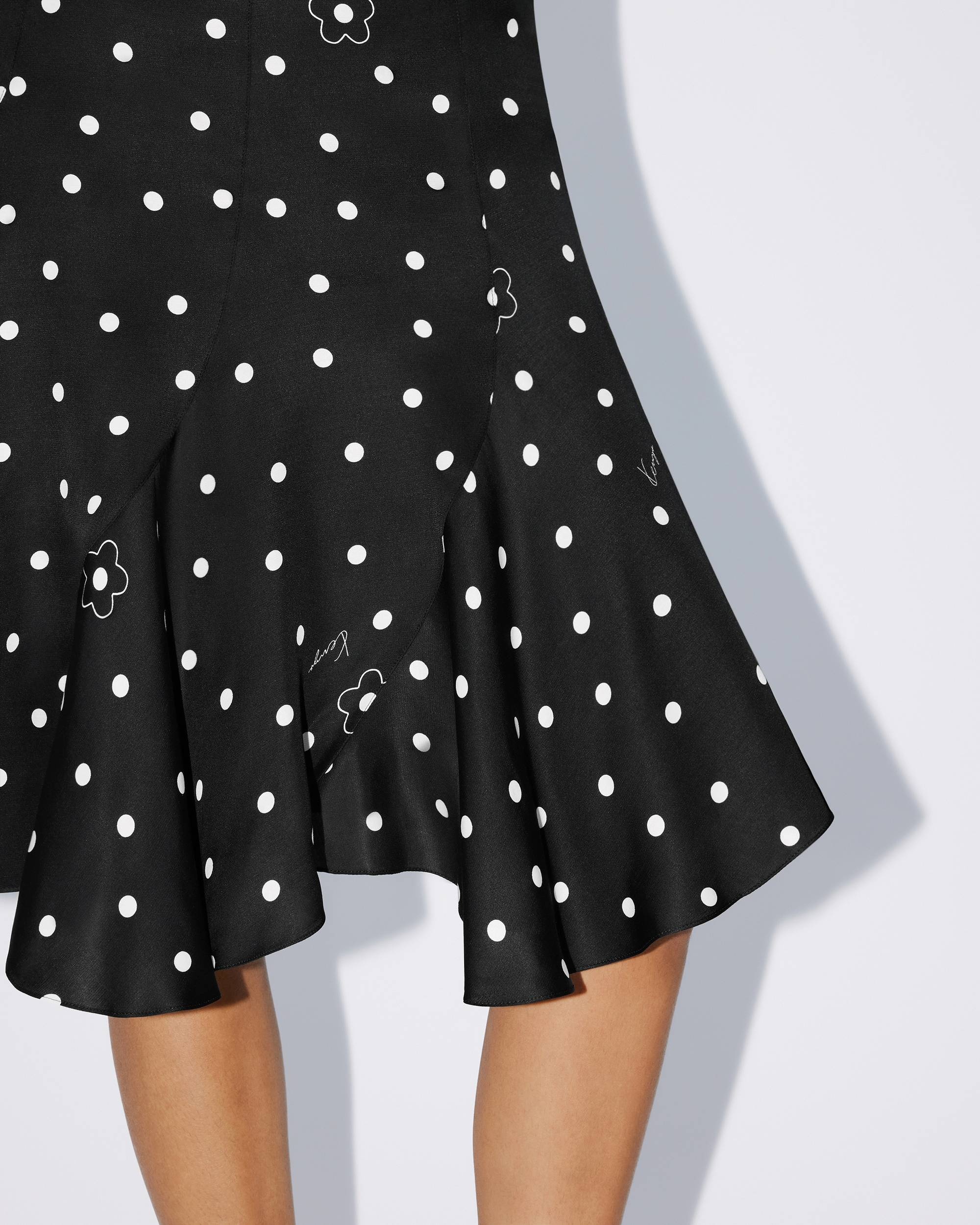 KENZO Flower Spot flared midi skirt - 7