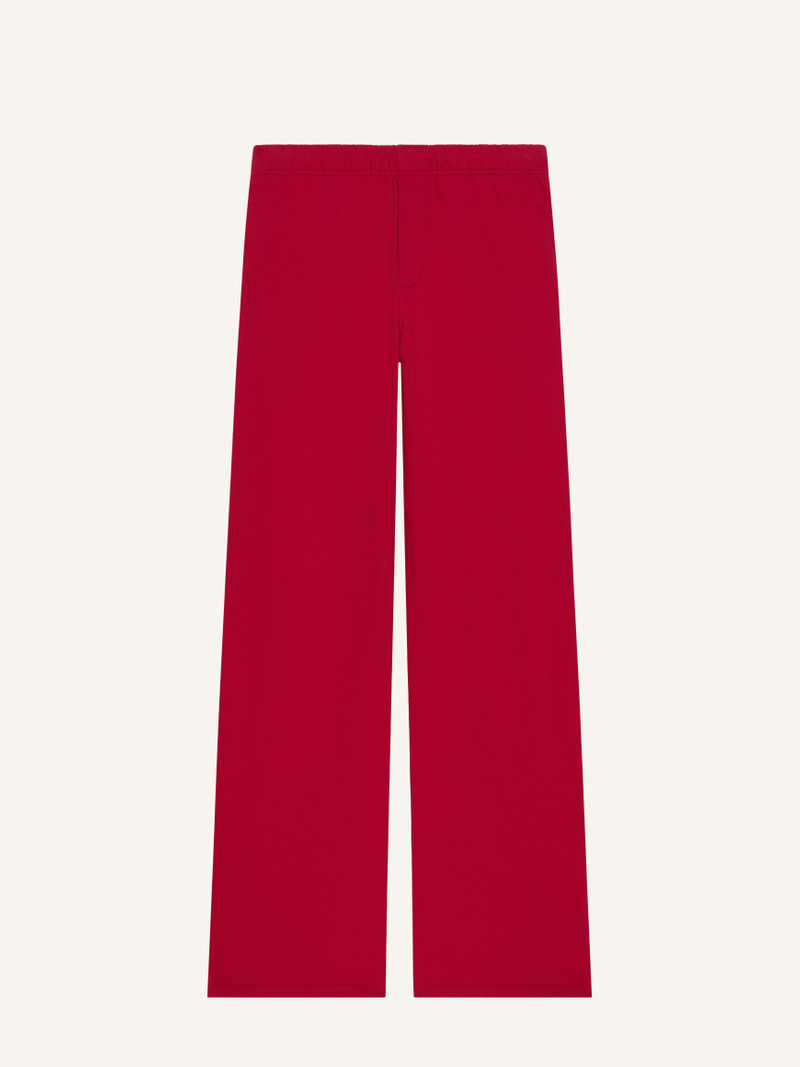 EMBROIDERED FLEECE PANTS - 1