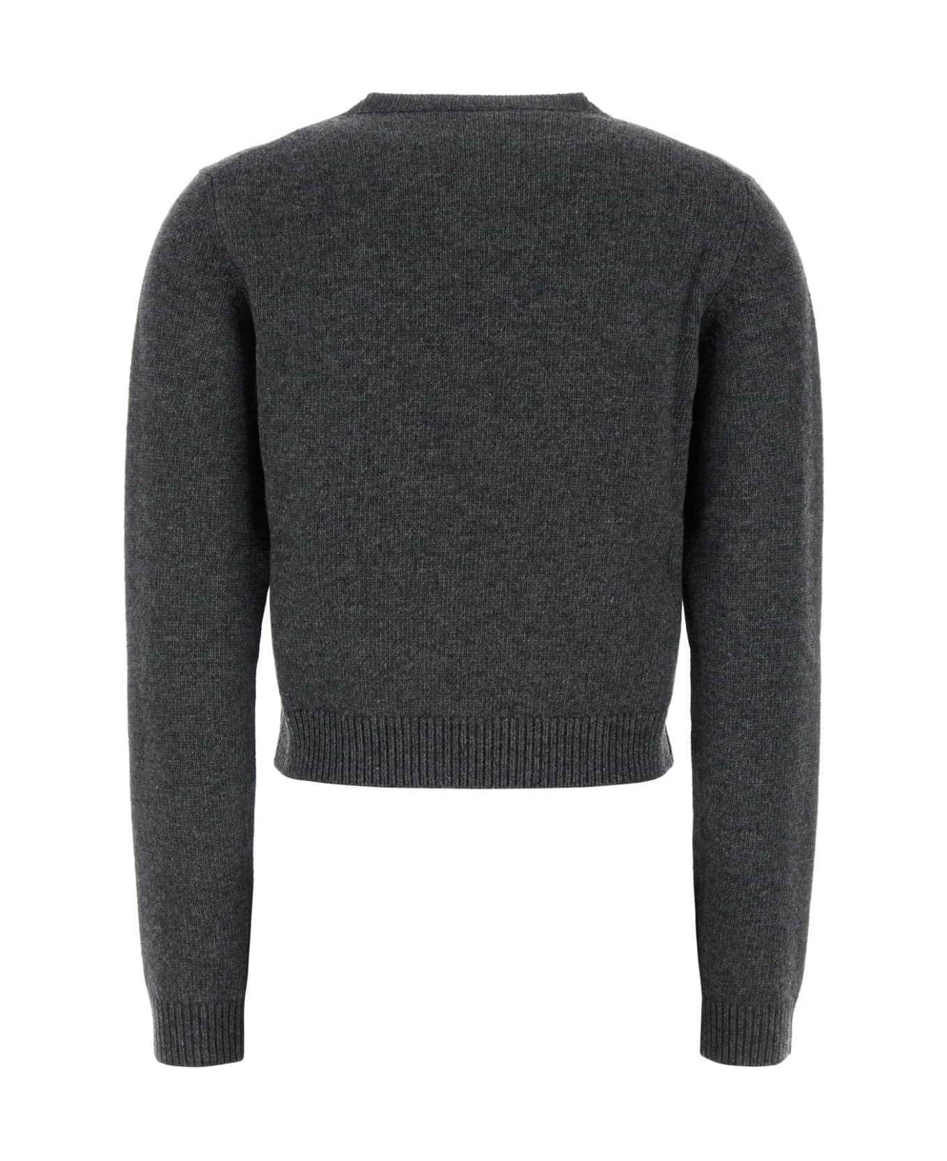 Charcoal Wool Blend Sweater - 2