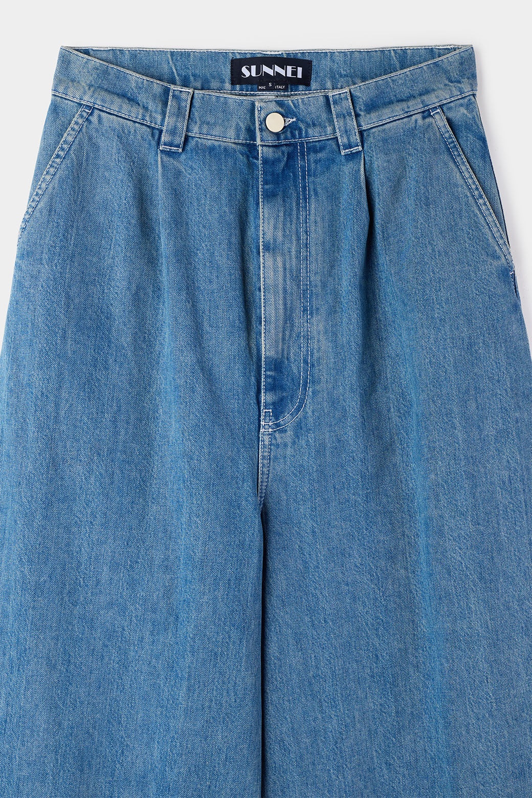 EXTRA OVER PANTS / light washed denim - 6