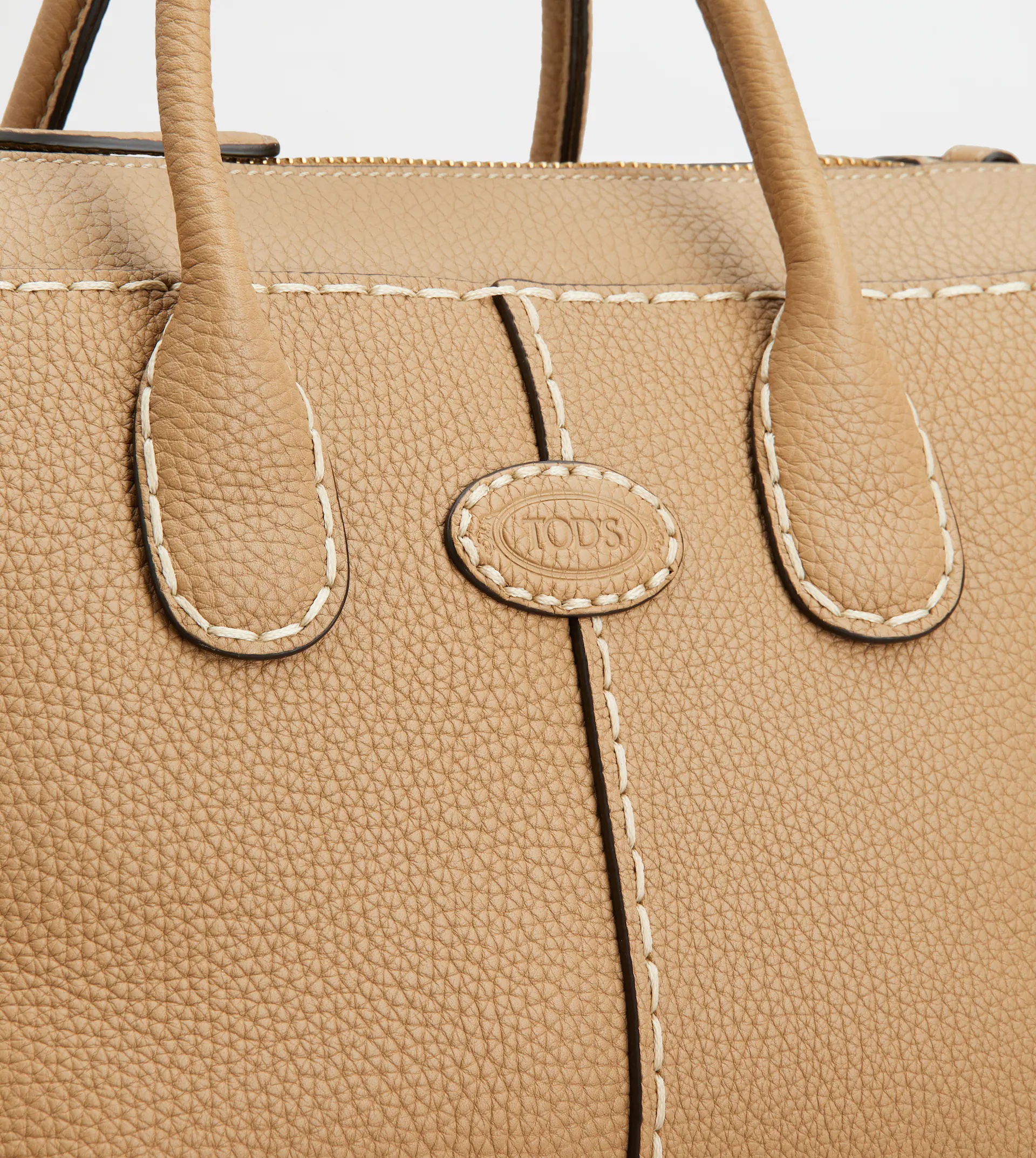 TOD'S DI BAG IN LEATHER SMALL - NATURAL - 8