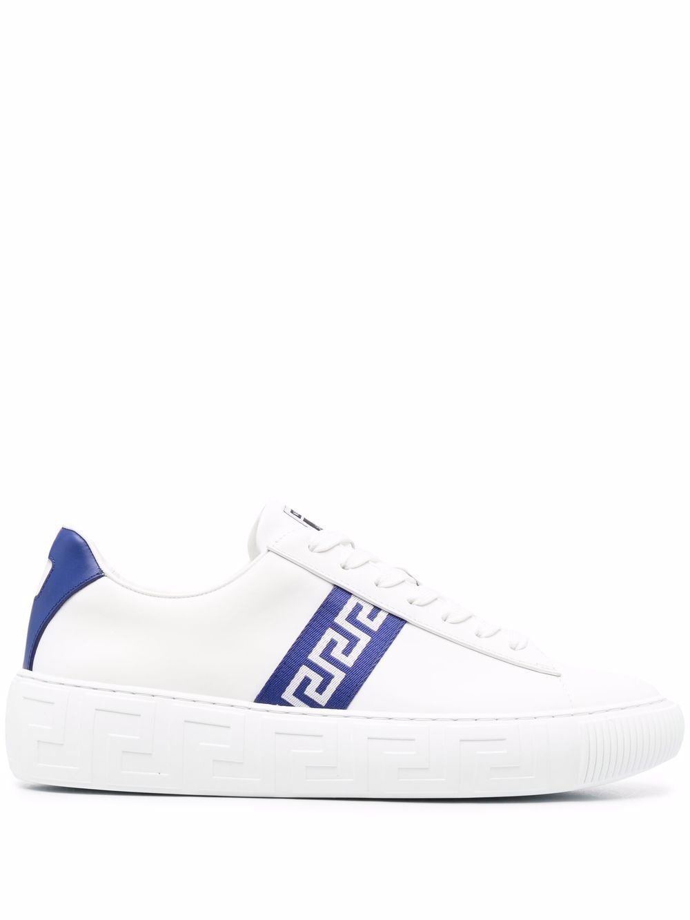 Greca stripe low-top sneakers - 1