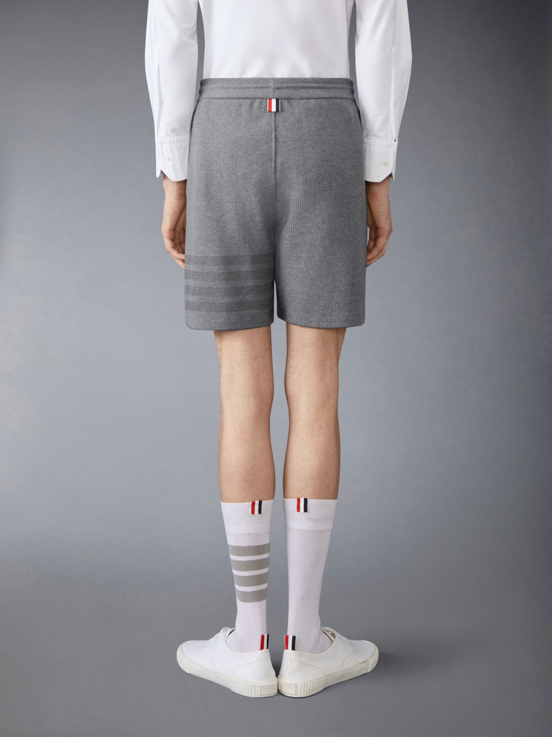 Thom Browne Cotton 4-Bar Mid Thigh Shorts outlook