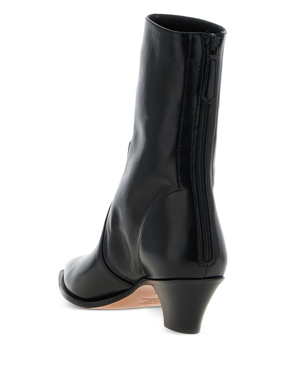 pointed-toe zip boots - 4