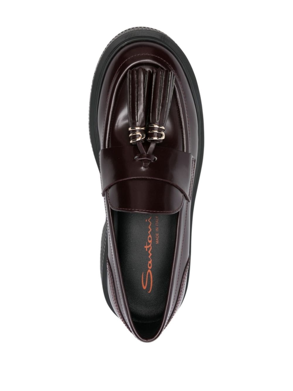 tassel-detail leather loafers - 4