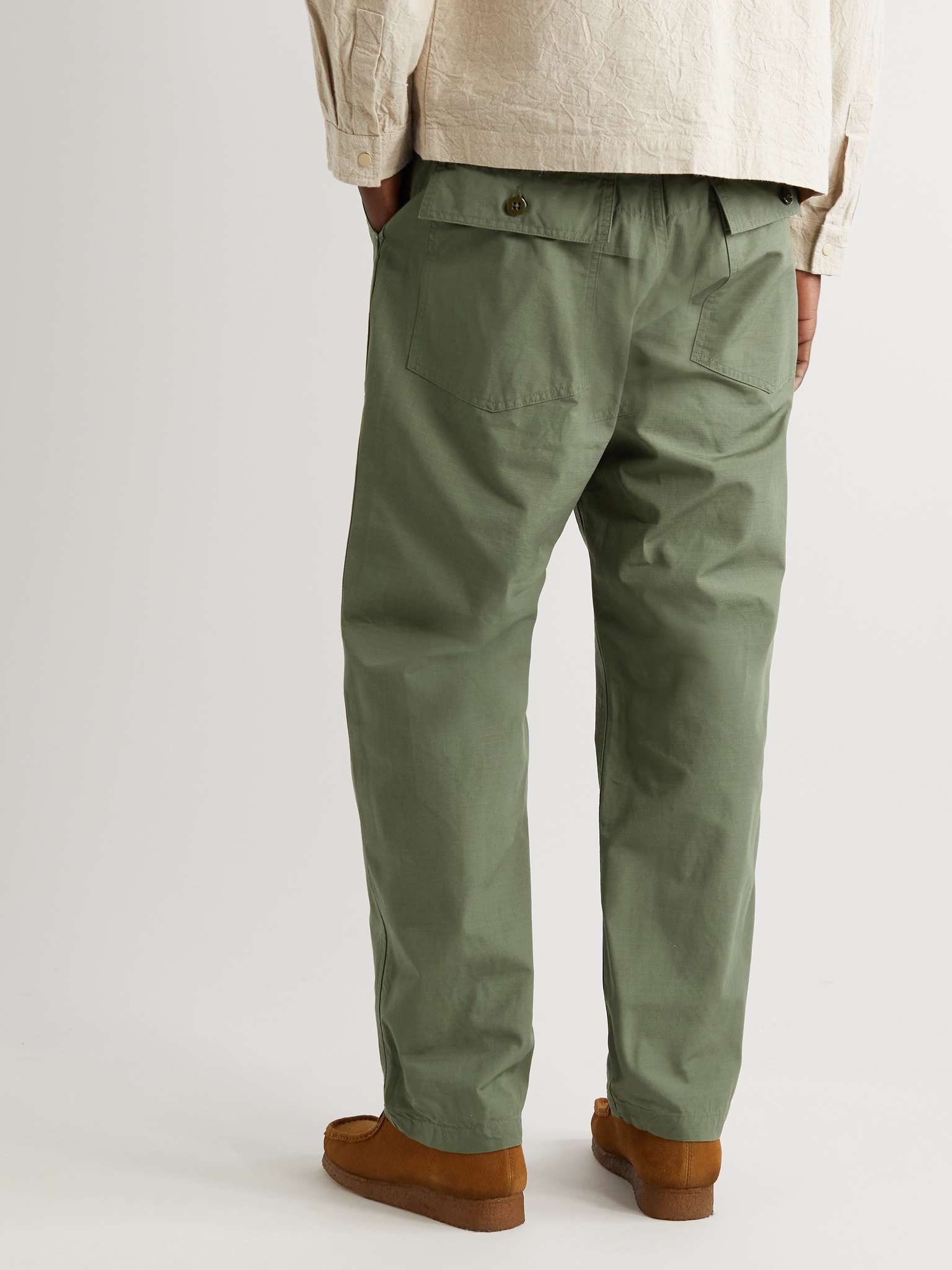 Fatigue Straight-Leg Canvas Trousers - 4