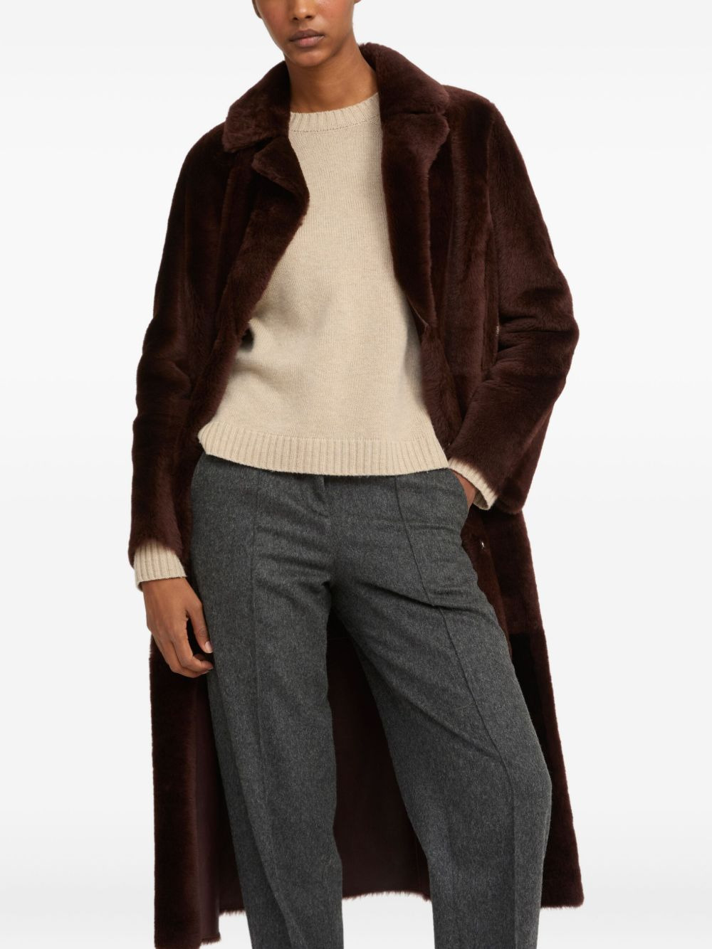 reversible belted coat - 4