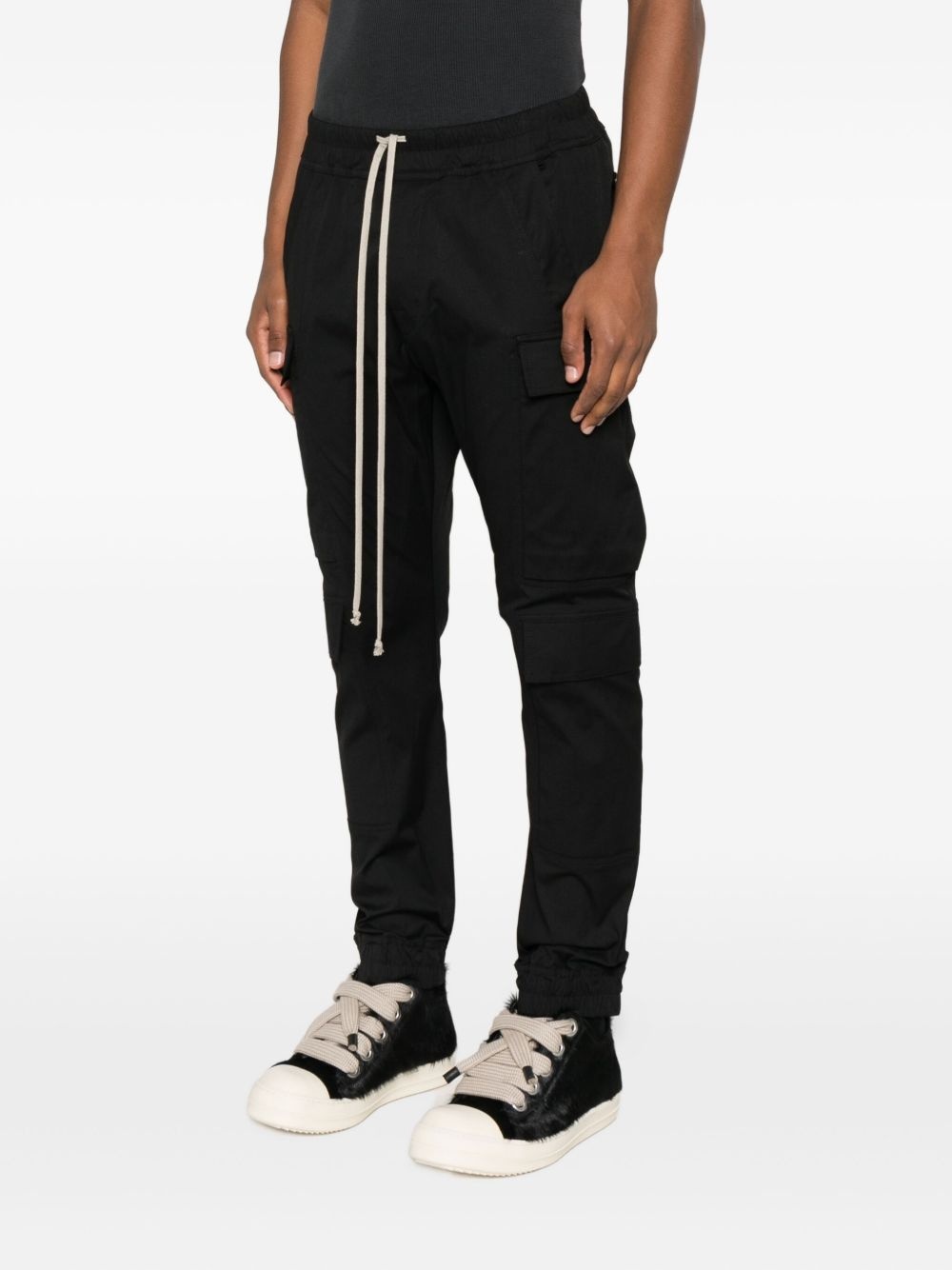 drawstring cargo trousers - 3