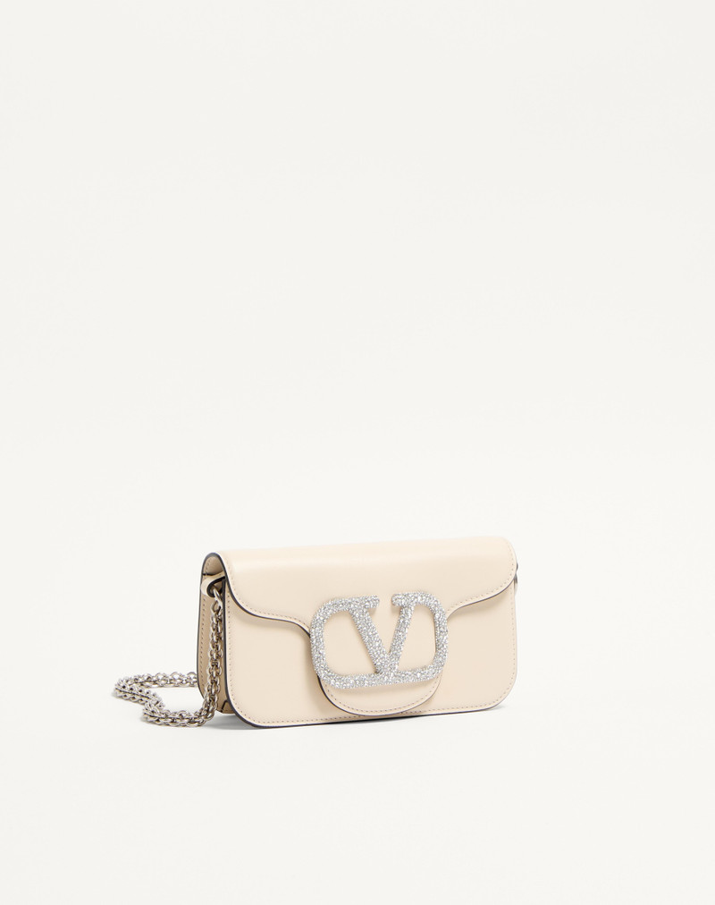 VALENTINO GARAVANI LOCÒ SMALL SHOULDER BAG WITH JEWEL LOGO 3