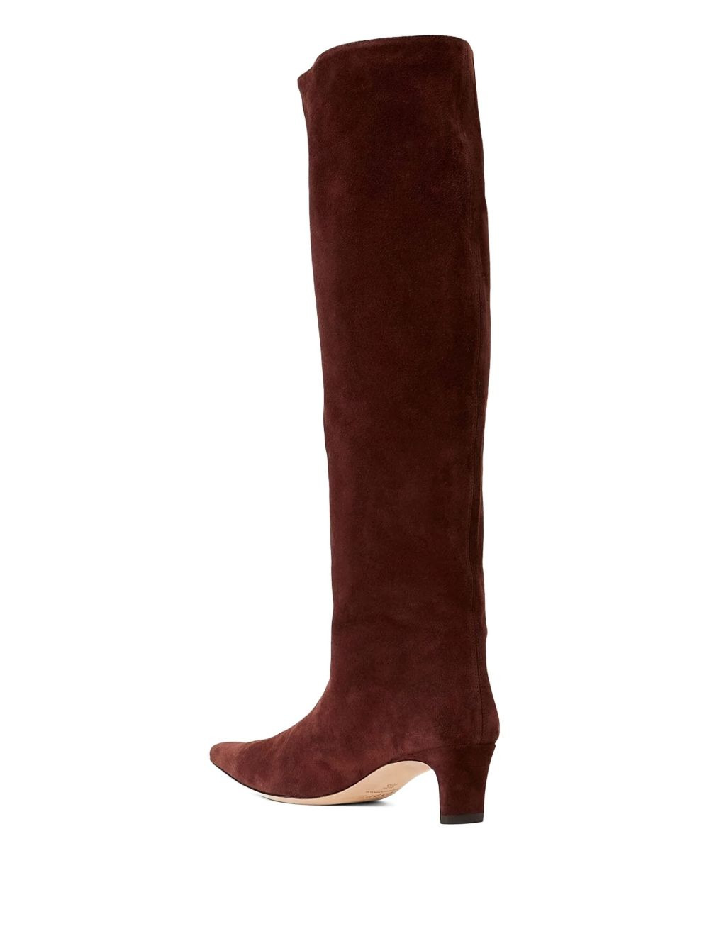 55mm pointed-toe suede boots - 2
