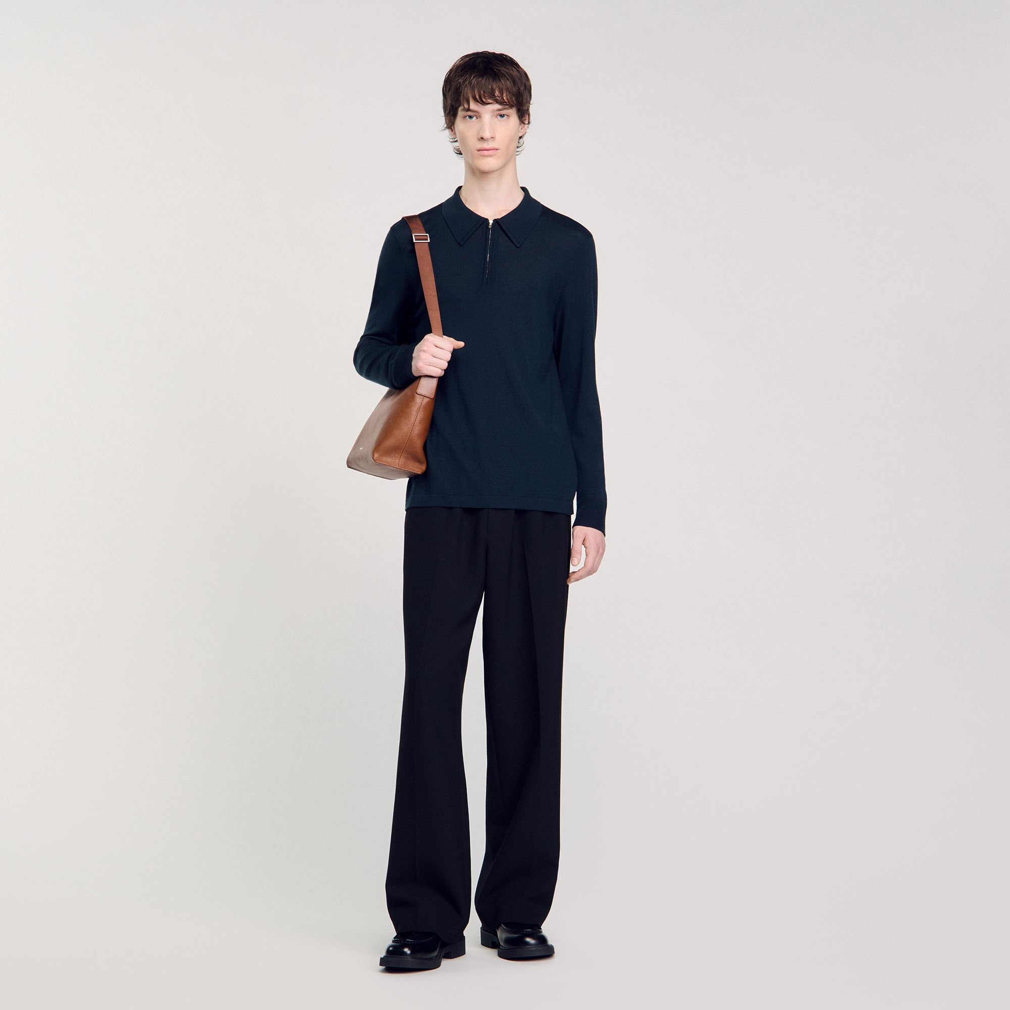 KNITTED POLO SWEATER - 2