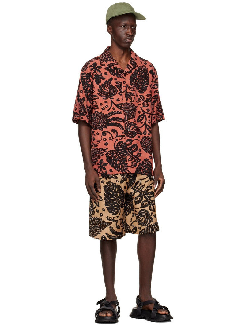 Jil Sander Brown Viscose Shorts outlook