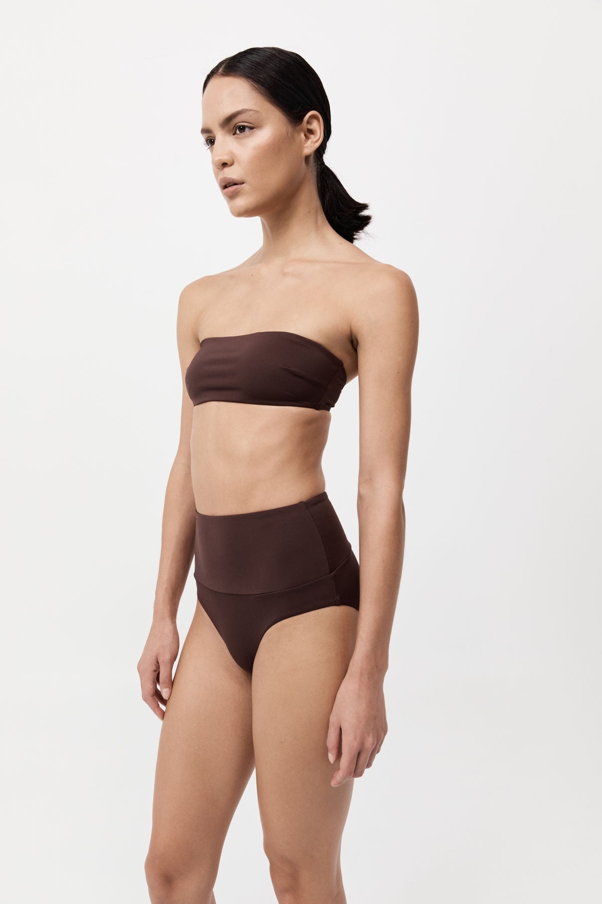 High Waisted Briefs - Cocoa - 4