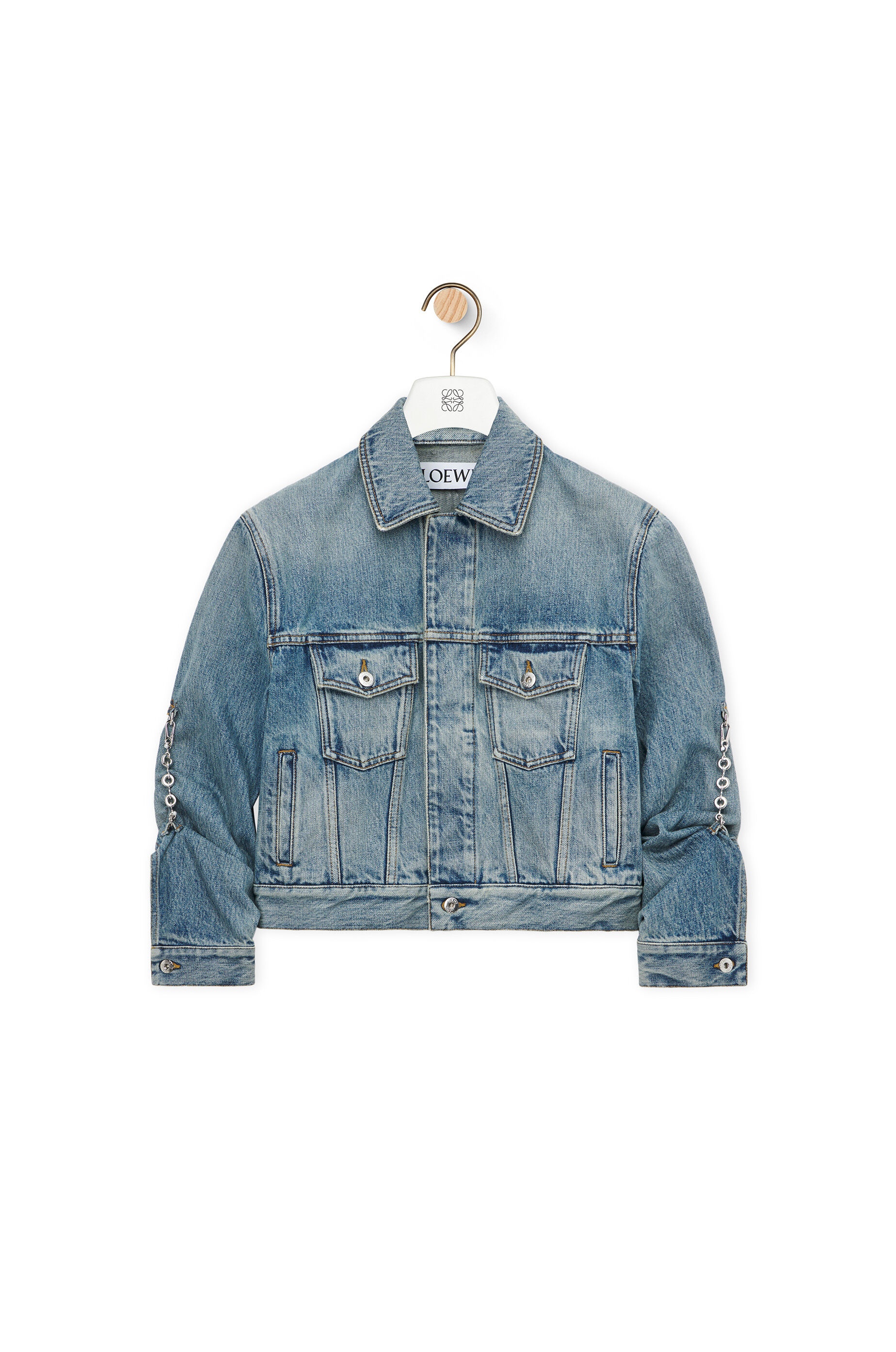 Chain jacket in denim - 1