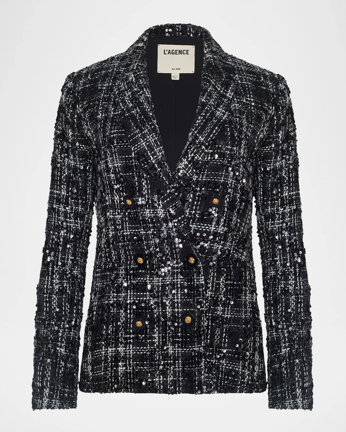 Colin Sequined Tweed Blazer - 1