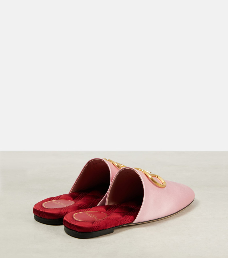 Valentino VLogo Signature satin mules outlook