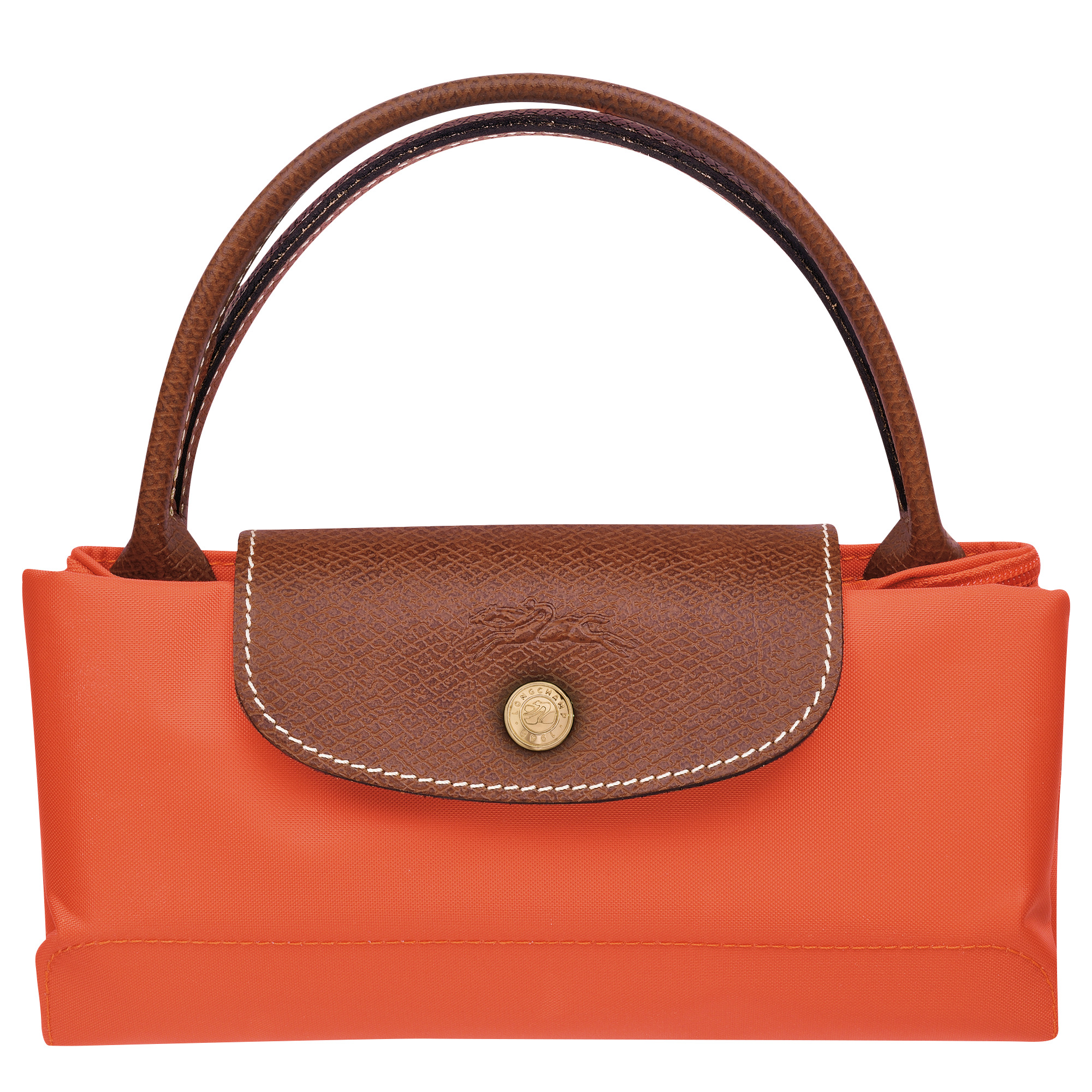 Le Pliage Original S Handbag Orange - Recycled canvas - 5