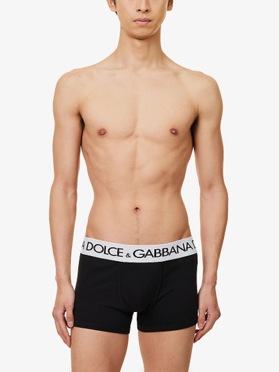 Dolce & Gabbana Logo-waistband stretch-cotton boxers outlook
