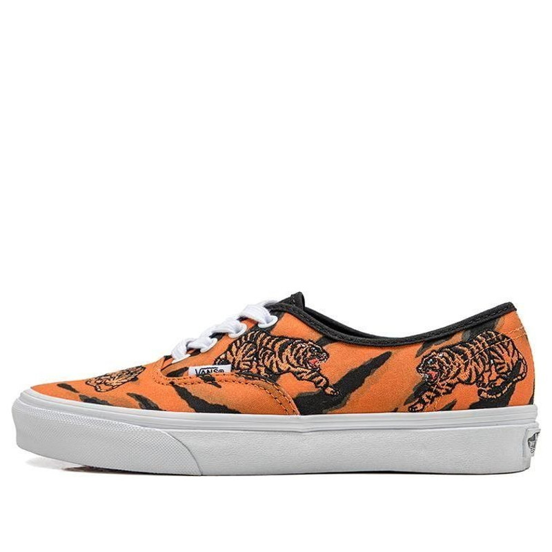 Vans Unisex Authentic Low-Top Sneakers Black/Orange VN0A5KRDORA - 1