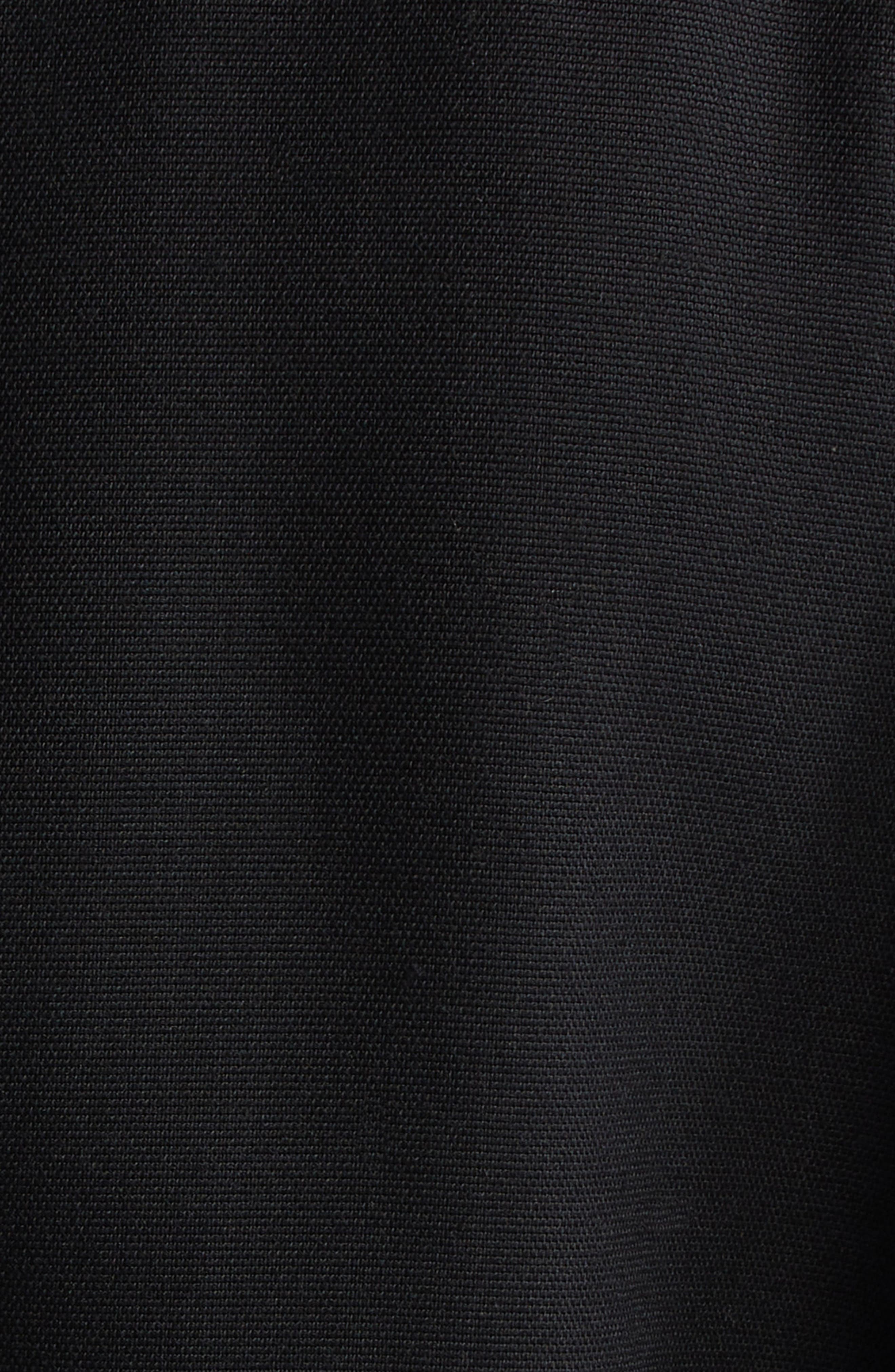 TOTEME Satin Lapel Recycled Polyester & Wool Wrap Blazer in Black at Nordstrom - 6