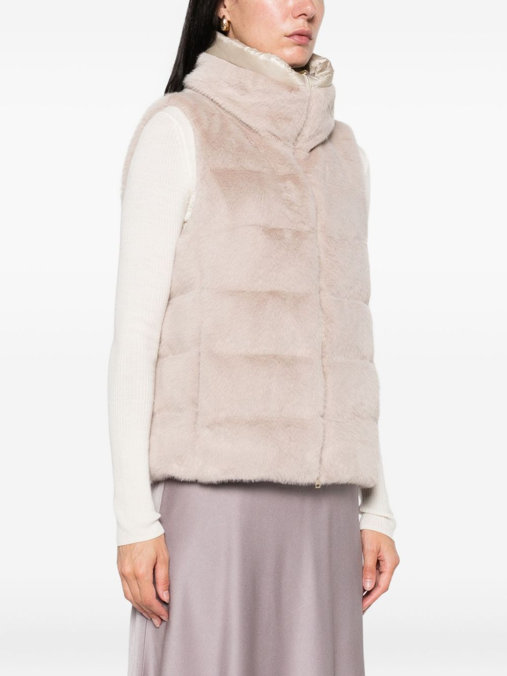 quilted padded gilet - 3