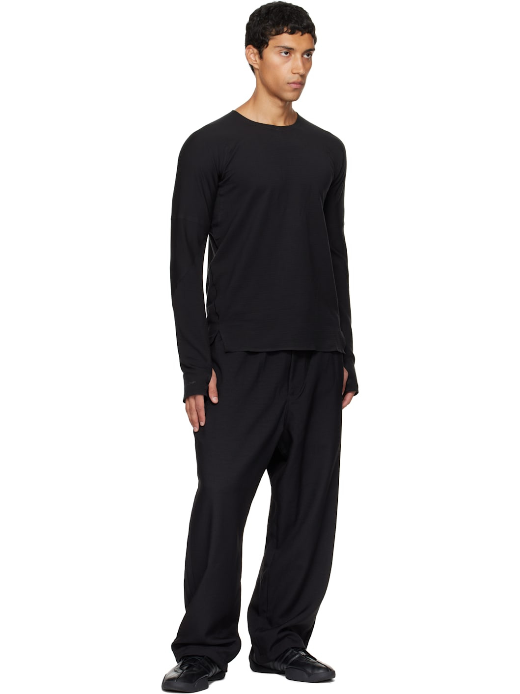 Black Sport Uniform Track Pants - 4