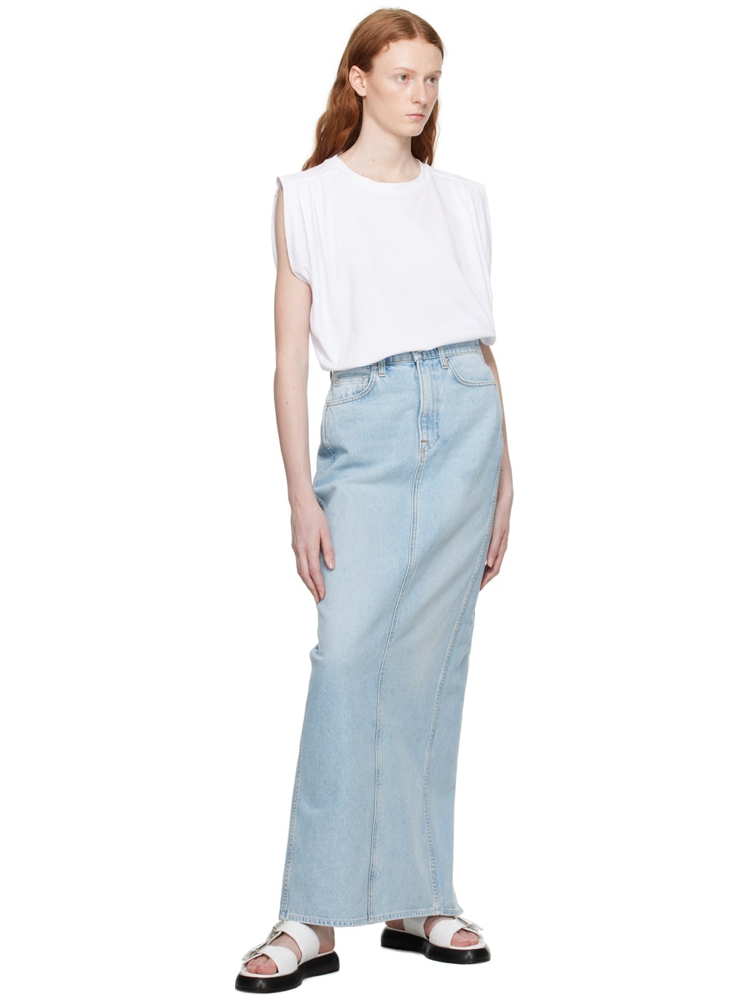 Blue Amara Maxi Skirt - 4