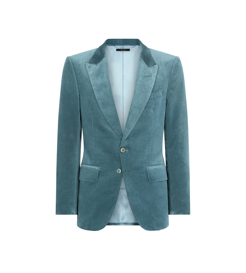 VELVET MICRO POLKA DOT JACKET 1