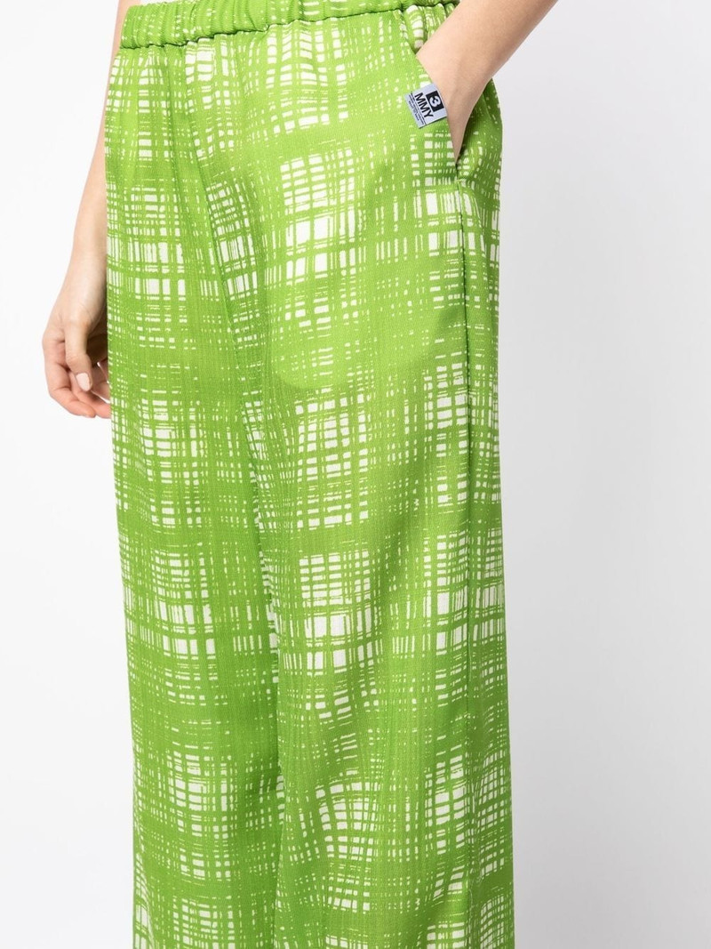 Random check pattern trousers 5