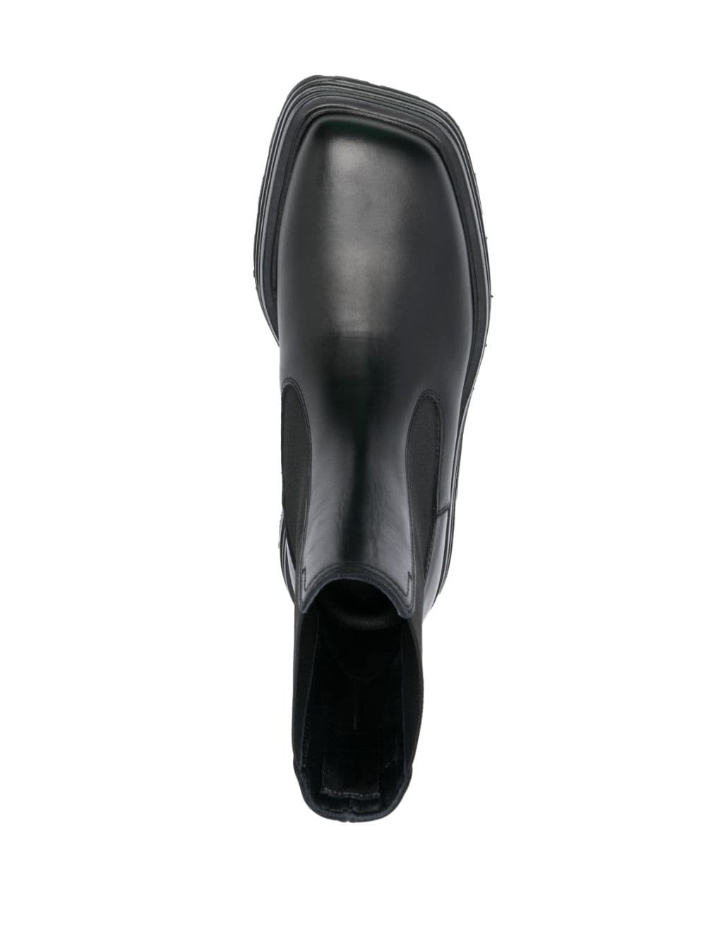 high-top leather chelsea boots - 4