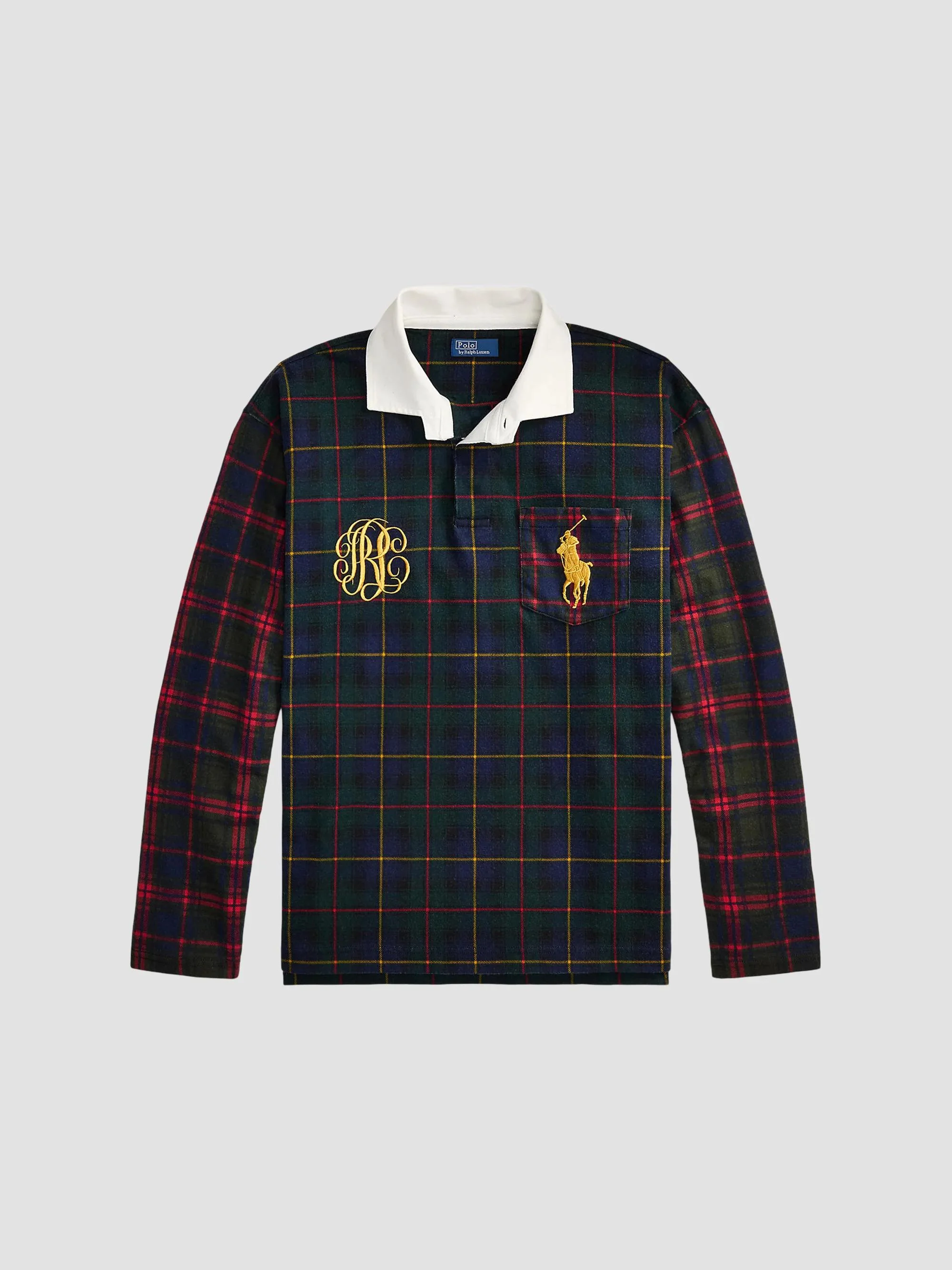 Women's Logo Plaid Cotton Rugby Shirt - Multi - 1