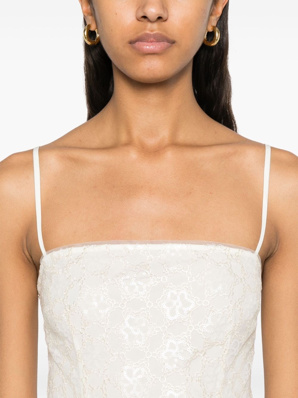 beaded mini dress - 5