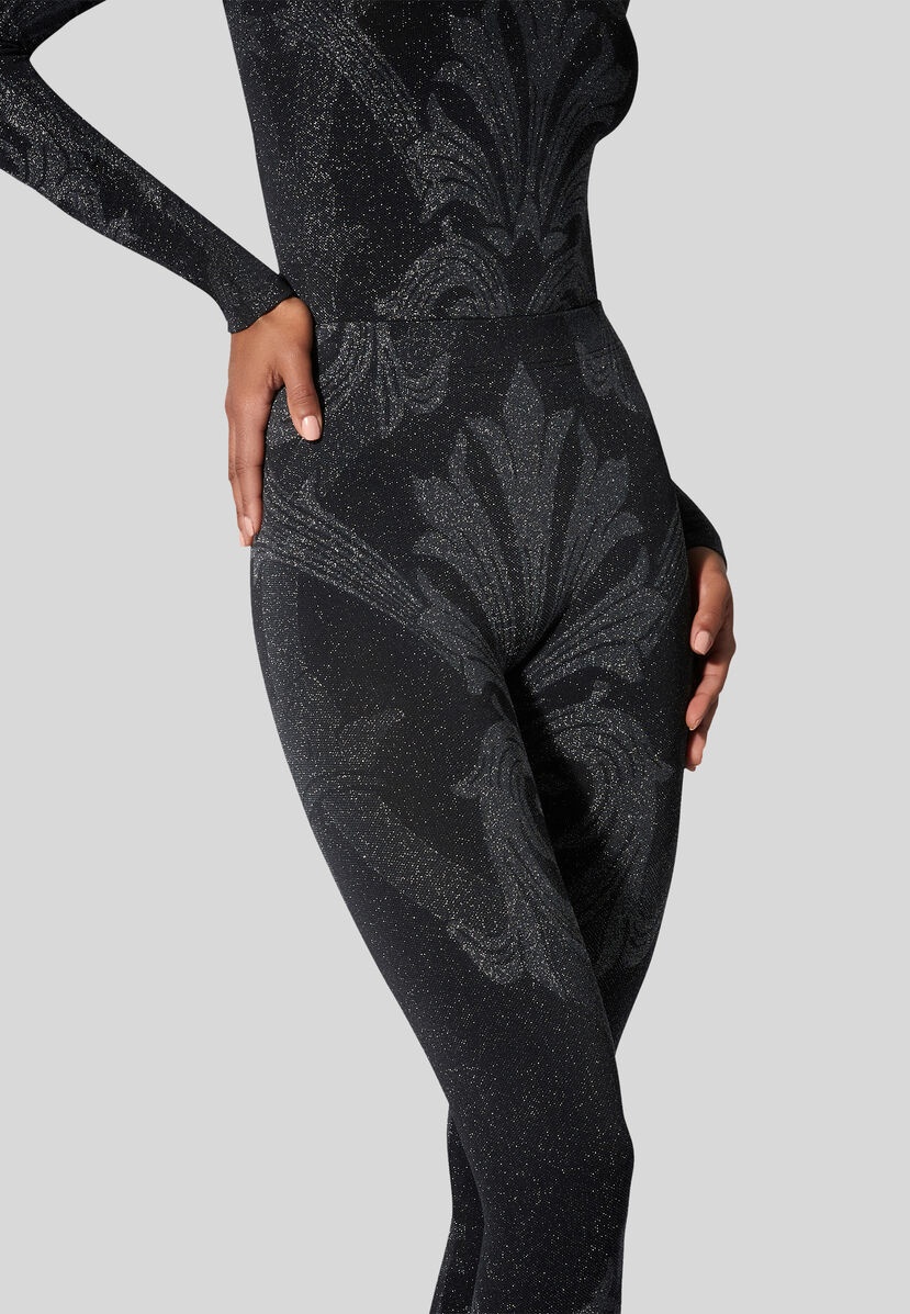METALLIC JACQUARD TIGHTS - 5