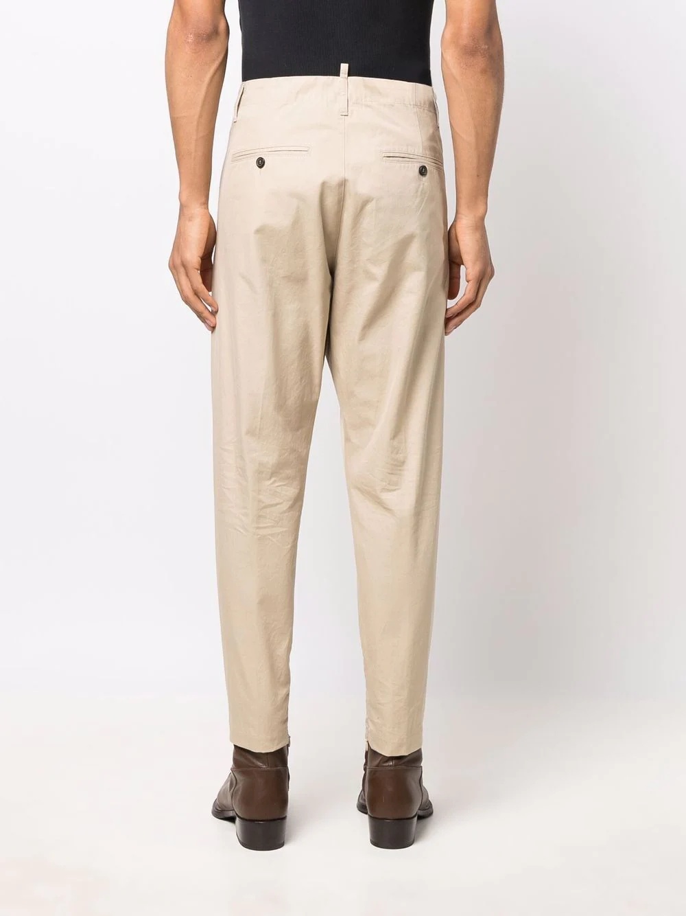 cropped tapered chinos - 4