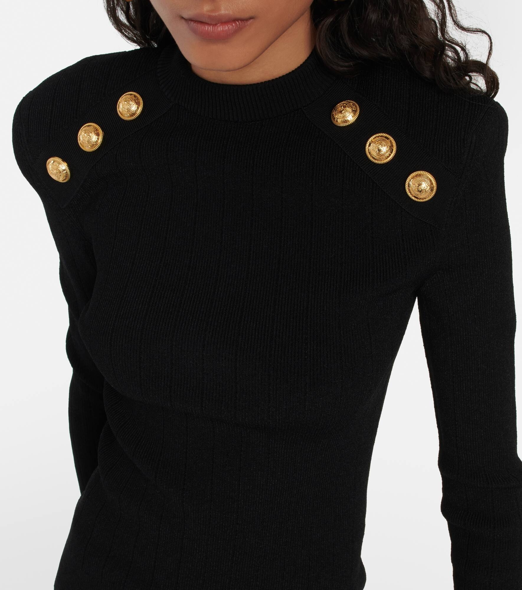 Embellished knit sweater - 4