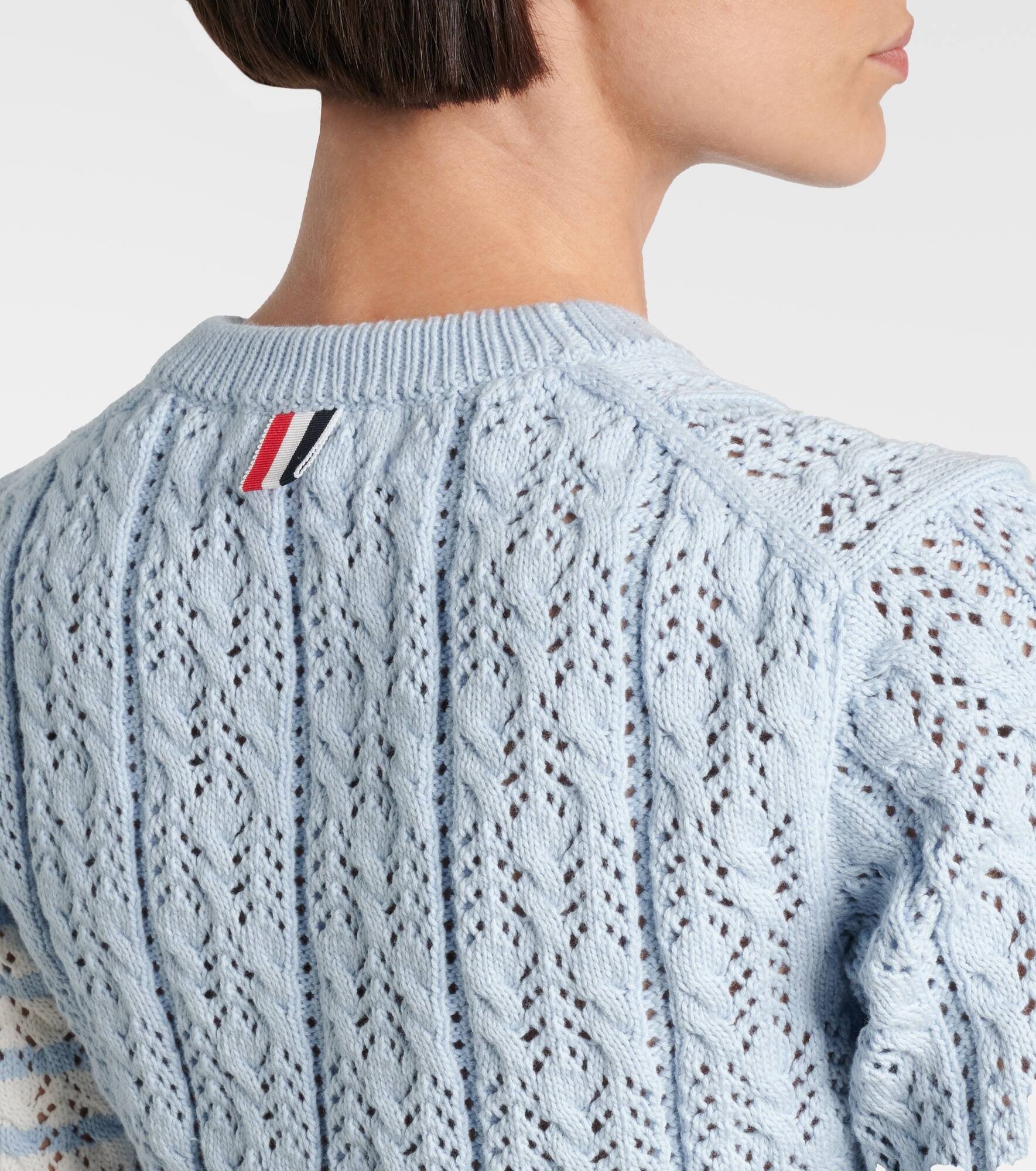 4-Bar pointelle cotton top - 5